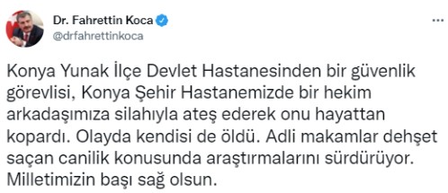 AK Parti'den Konya Şehir Hastanesi'ndeki dehşete sert tepki! 'Alçakça öldürülmesini lanetliyoruz!'